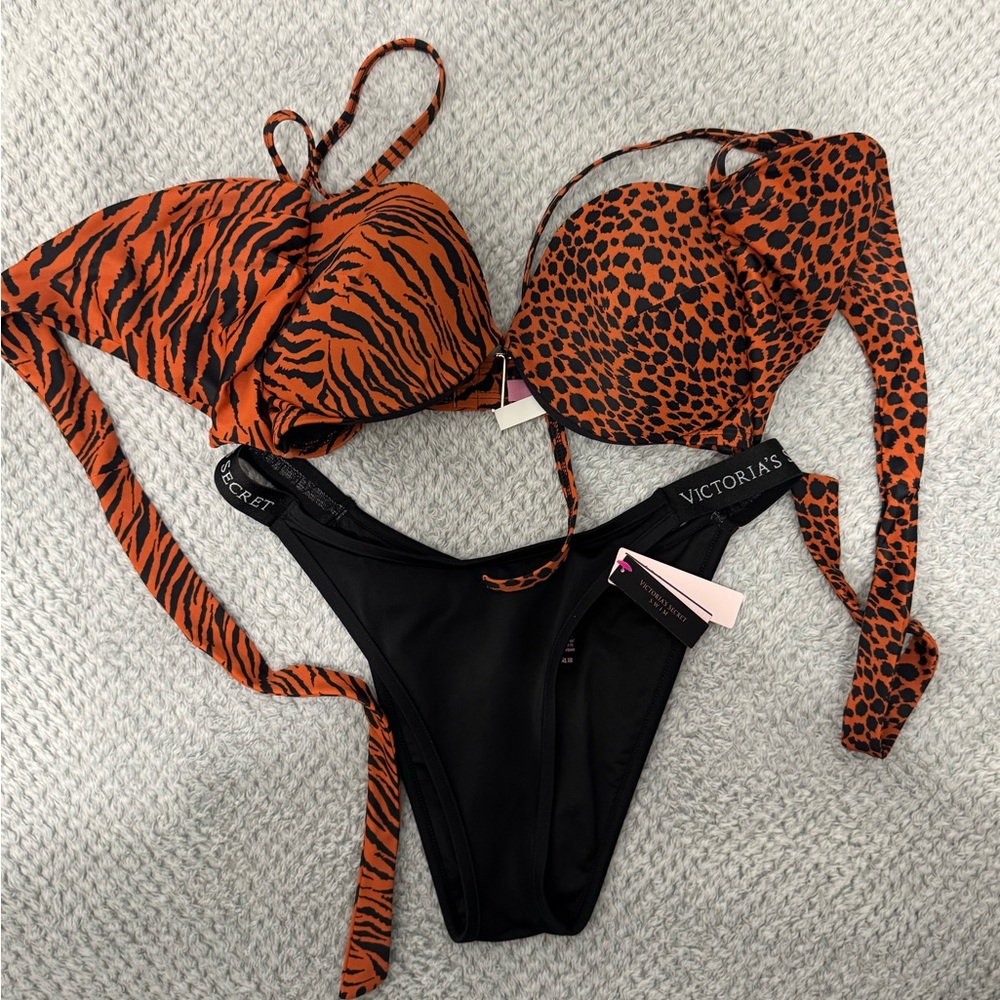 Victoria's Secret Orange and Black Bikini